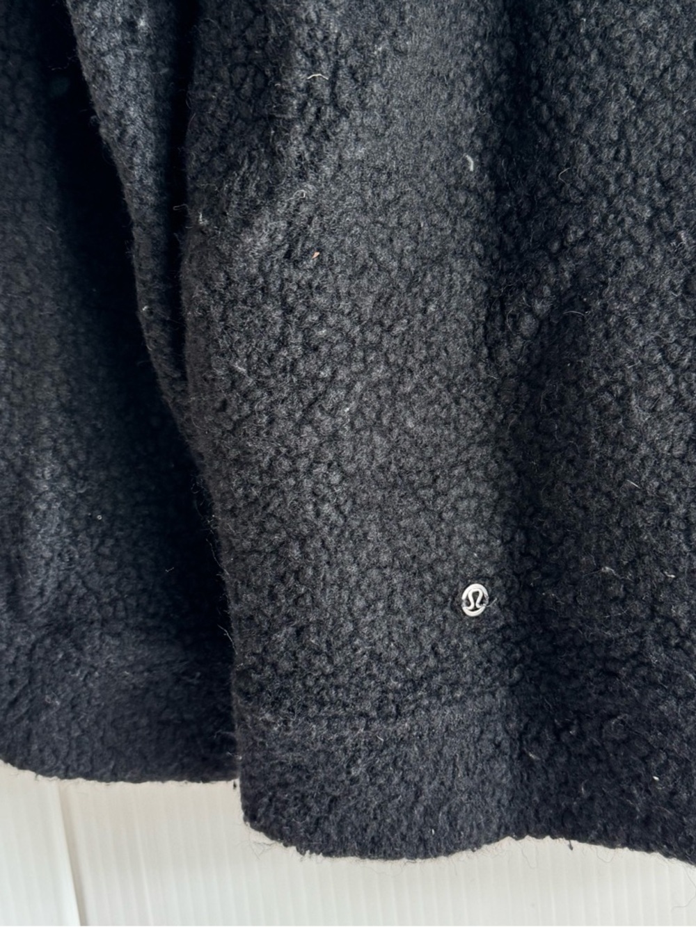 lululemon athletica Black Teddy Zip-Up Jacket size tag missing, fits like large - Picture 6 of 7